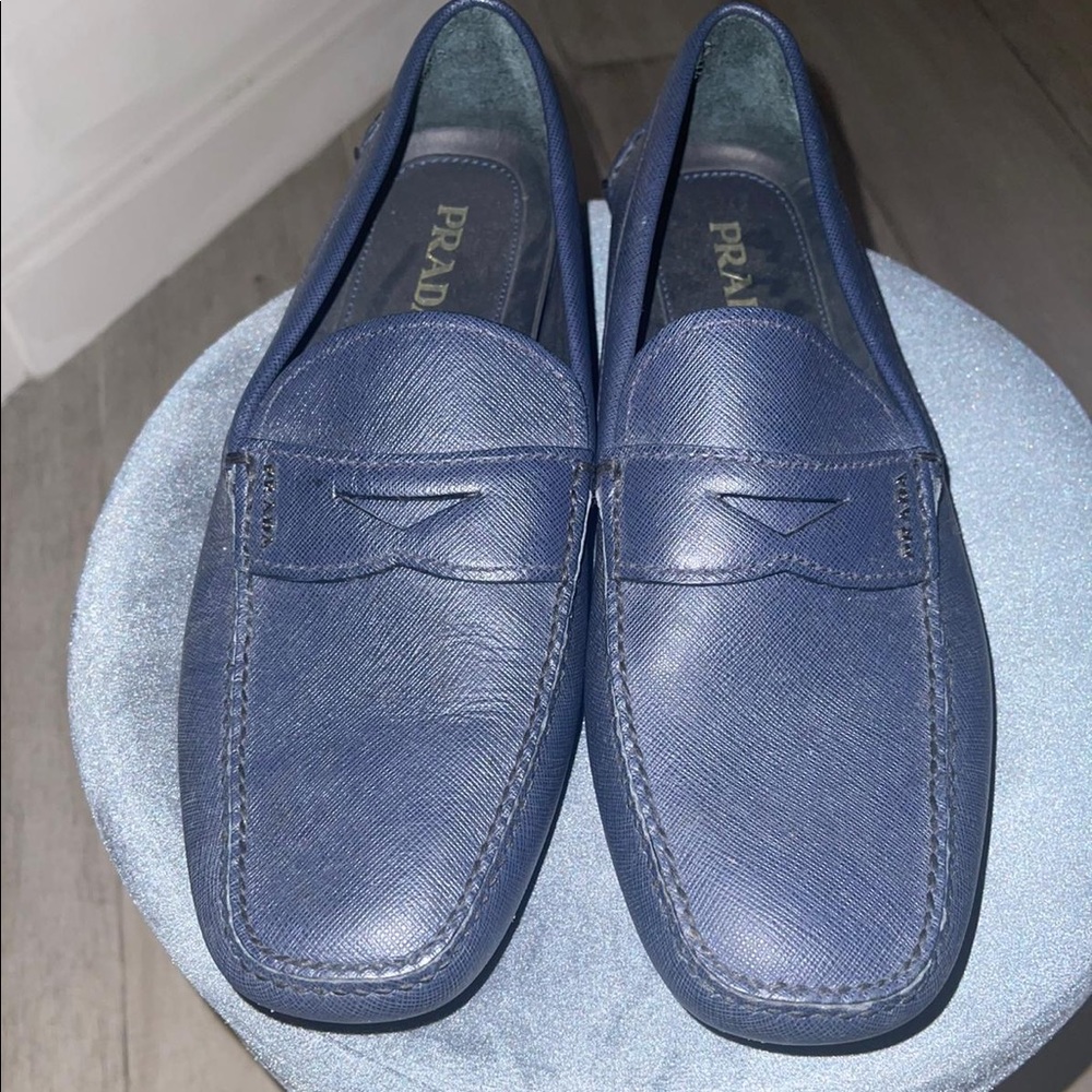 Prada Mocasines. Size 10.5. Blue